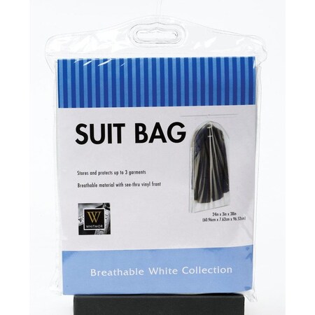 Whitmor Whitmor 24 in. H X 3 in. W X 38 in. L Vinyl Hanging Suit Bag 5003-21
